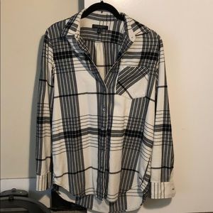 Banana republic boyfriend style flannel shirt.